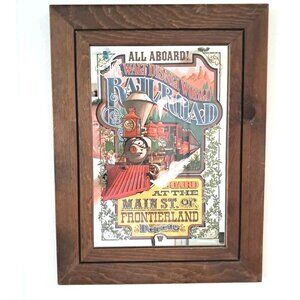 Walt Disney World Railroad Glassiques Mirror Sign Disney Train 1975-USA Made